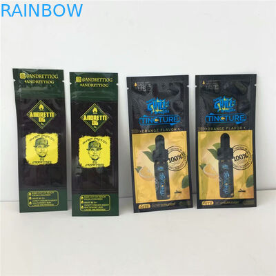 OEM Smell Proof Plastic Pouches Packaging k Aluminum Foil Cbd Gummy Bear Bud Seeds Pouch