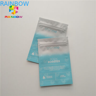 Face Eyes Mask Plastic Pouches Packaging Three Side Sealed Flat Bag Glossy Surface