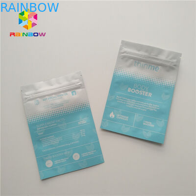 Face Eyes Mask Plastic Pouches Packaging Three Side Sealed Flat Bag Glossy Surface