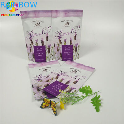 Custom Matte Printing Foil Pouch Packaging Flat Bottom Body Scrub Bag With Zipper