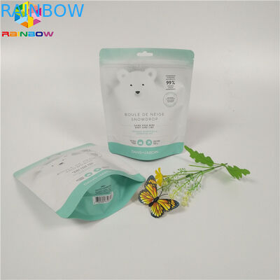 Body Scrub Foil Packaging Bags Colorful Printed Moisture Proof Zip Lock Stand Up Pouch