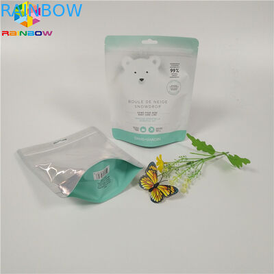 Body Scrub Foil Packaging Bags Colorful Printed Moisture Proof Zip Lock Stand Up Pouch