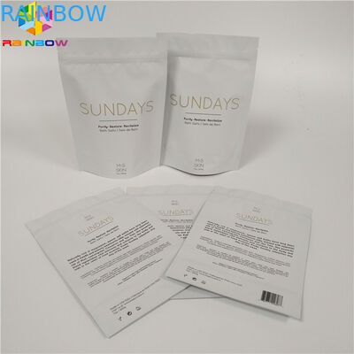 Zipper Top Stand Up Foil Pouch Packaging Bath Salt Aluminum Foil Body Scrub Bags