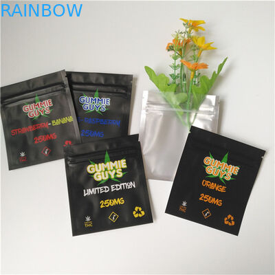 Customized Matte Herbal Incense Packaging Plastic Bag Digital Printed Mylar Zip Lock