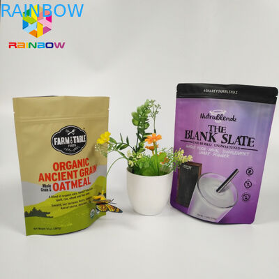 Resealable Snack Bag Packaging Aluminium Foil Stand Up Doypack Zip Lock Pouch