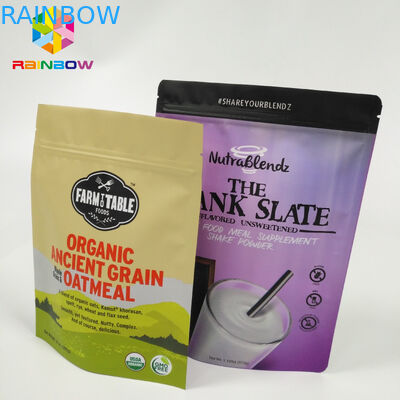 Resealable Snack Bag Packaging Aluminium Foil Stand Up Doypack Zip Lock Pouch