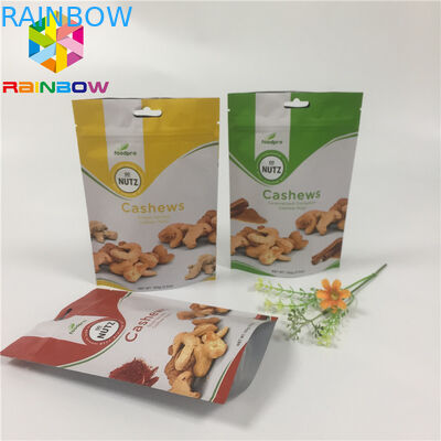 Resealable Snack Bag Packaging Aluminium Foil Stand Up Doypack Zip Lock Pouch
