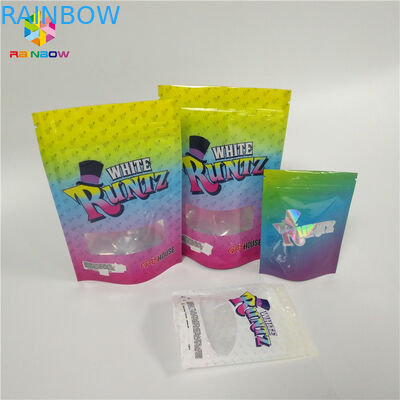 Custom Printed CBD Candy Runtz Bags Resealable k Packaging Smell Proof Mylar Pouch Bag