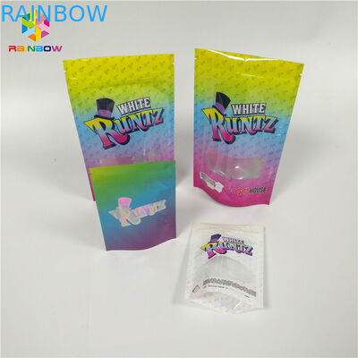 Custom Printed CBD Candy Runtz Bags Resealable k Packaging Smell Proof Mylar Pouch Bag
