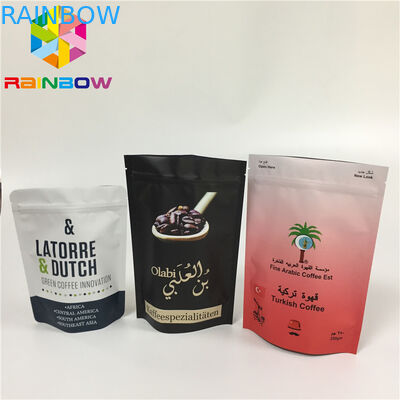 MOPP Custom Printing Aluminum Foil Bags Moisture Proof Zipper Lock With Valve