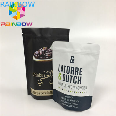 MOPP Custom Printing Aluminum Foil Bags Moisture Proof Zipper Lock With Valve