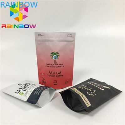 MOPP Custom Printing Aluminum Foil Bags Moisture Proof Zipper Lock With Valve