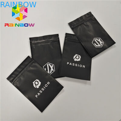 Custom Printed Three Side Seal Plastic Bag For Phone Shell Packaging With Zipper and Clear Front