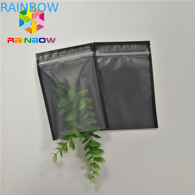 Custom Printed Three Side Seal Plastic Bag For Phone Shell Packaging With Zipper and Clear Front