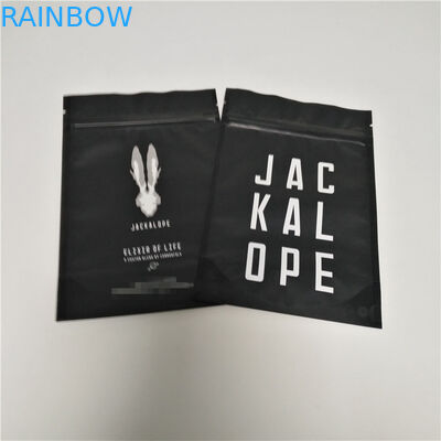 250 Grams Matte Black Food Packaging Films Stand Up Coffee Bags FDA SGS Approval