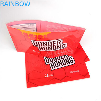 Waterproof Shrink Sleeve Labels Adhesive Clear Printed Energy Drink Heat Sensitive