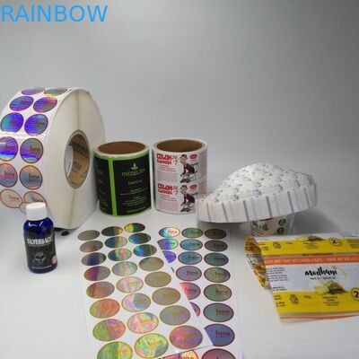 Pvc Transparent Heat Shrink Sleeve Labels Barcode Metallic Holographic For Box / Pill Bottle