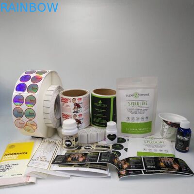 Pvc Transparent Heat Shrink Sleeve Labels Barcode Metallic Holographic For Box / Pill Bottle