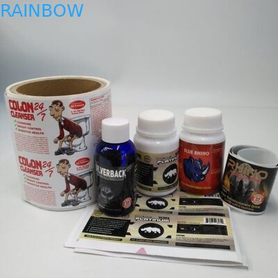 Pvc Transparent Heat Shrink Sleeve Labels Barcode Metallic Holographic For Box / Pill Bottle