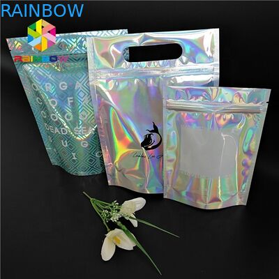 Cosmetic Holographic Makeup Bag Iridescent Small Sachet For Jewelry Necklace Bracelet