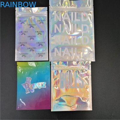 Printed Vape Cartridge Foil Pouch Packagi Salt Spice Glitter Shinny Iridescent Bag