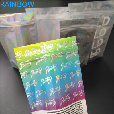 Printed Vape Cartridge Foil Pouch Packagi Salt Spice Glitter Shinny Iridescent Bag