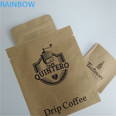Hot Stamping Foil Coffee Customized Paper Bags Doypack Biodegradable Gravure Printing