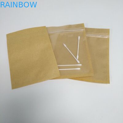 Brown Kraft Tea Bags Packaging Flat k Mylar 12*17.5cm Customed Printing