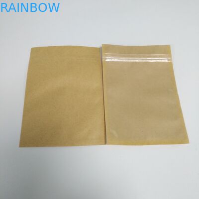 Brown Kraft Tea Bags Packaging Flat k Mylar 12*17.5cm Customed Printing