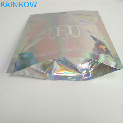 Stand Up Cosmetic Pouch Makeup Bag Fashion Clear Shinny Bag Pouch Holographic Hologram Cosmetic Bags
