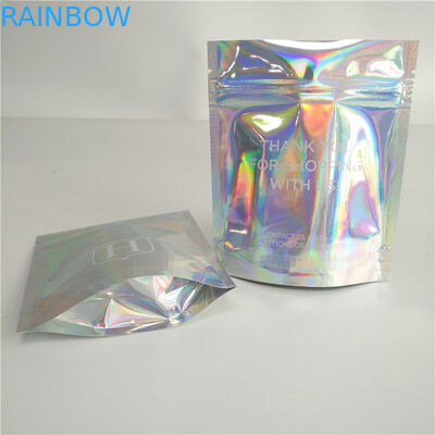 Stand Up Cosmetic Pouch Makeup Bag Fashion Clear Shinny Bag Pouch Holographic Hologram Cosmetic Bags