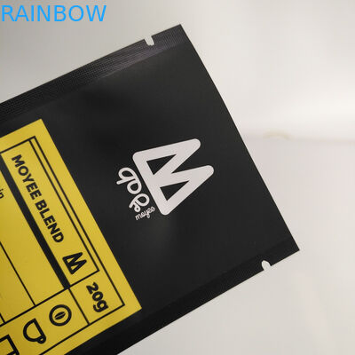 1 kg 500 grams 250 grams Stand Up Black Matte Coffee Packaging Bag With Top Zipper and Aluminum Foil Inside Bags