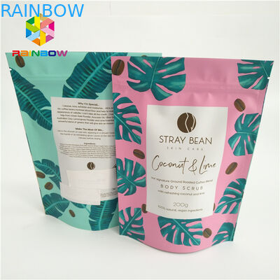 Plastic bags stand up zipper pouch custom printed bag coffee food runtz packaging matt glossy moisture