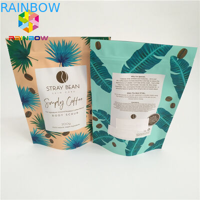 Laminated foil bas zipper bag stand up pouch packaging custom printed plastic bags coffee pouches plastic hot sale