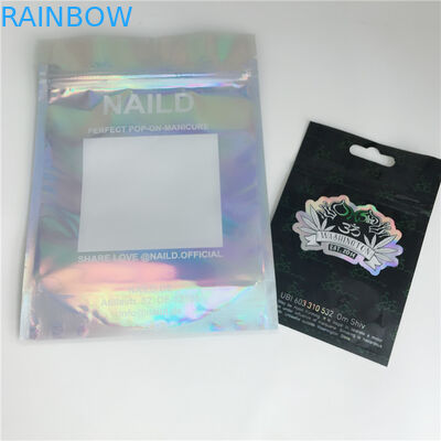 Smell Proof Hologram CBD Weed k Plastic Pouch Packaging Customized Size