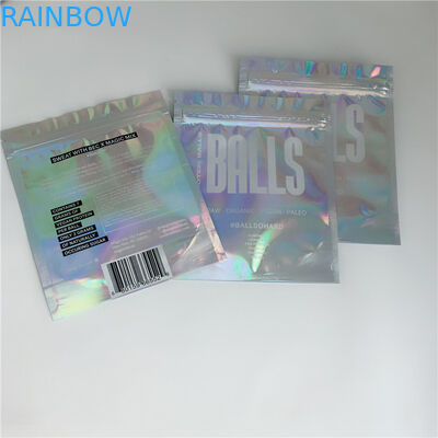 Smell Proof Hologram CBD Weed k Plastic Pouch Packaging Customized Size