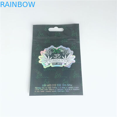 3 Sided Seal Cosmetic Packaging Bag Foil Mylar Flat k Smoking Tobacco Wrap Pouch