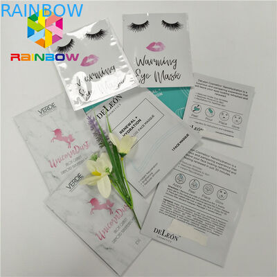 Custom Printed Plastic Pouches Packaging Three Side Heat Seal With Tear Notch