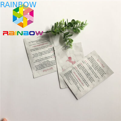 Three Side Seal Custom Printed Stand Up Pouches Aluminum Foil Cosmetics Bag