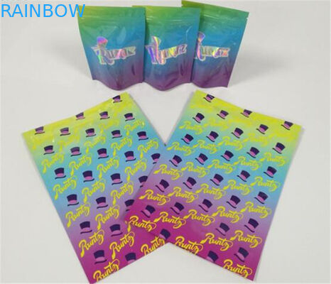 3.5 Gram Plastic Pouches Packaging Custom Label Printed CBD Cookies Resealable k