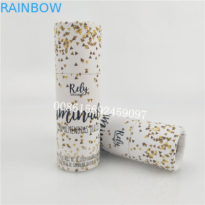 Customized Round Gift Packaging Boxes , Cylinder Box Packaging Kraft Paper For Candy