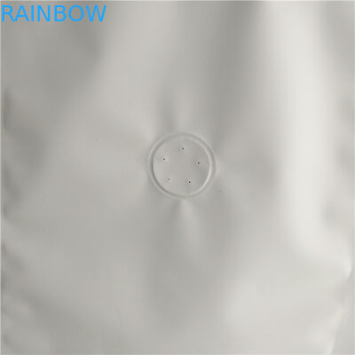 Flat Bottom Bag Food Packaging Film Plain White Printing Top Filling With Air Valve