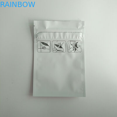 3 Side Seal Matte Stand Up Pouch Packaging , Stand Up Zipper Pouch Children Proof