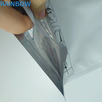 3 Side Seal Matte Stand Up Pouch Packaging , Stand Up Zipper Pouch Children Proof