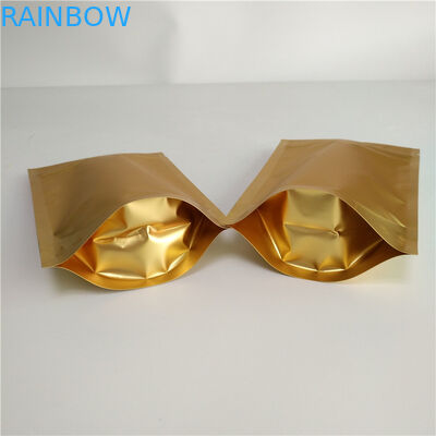 Top Zipper Stand Up Pouch Bags Laminated Material With Euro / Round Hanging Hole