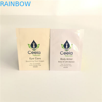 Heat Seal Aluminum Foil Bags Plastic Sachet For Skin Care Sample Facial Cream
