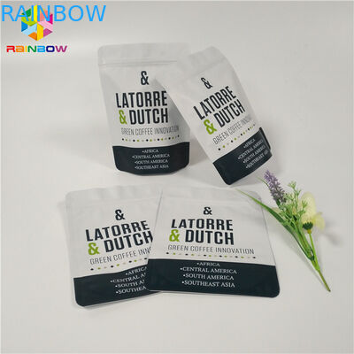 Eco - Friendly Aluminum Foil Stand Up Pouch Coffee Tea Packaging Matte Finish Surface
