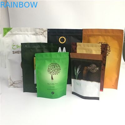 Mylar Customized Tea Bags Packaging Aluminum Foil Stand Up Gravure Printing