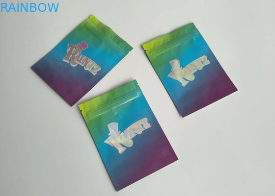 Child Resistant Plastic Pouches Packaging Cindy Runtz Zipper Bag Finished Foil