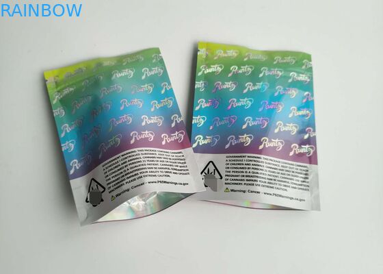 Child Resistant Plastic Pouches Packaging Cindy Runtz Zipper Bag Finished Foil